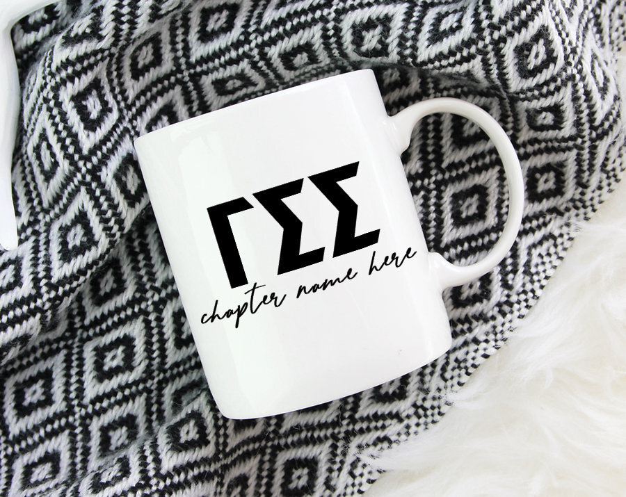 Gss Gamma Sigma Sigma Custom Chapter Mug Sorority Coffee Mug