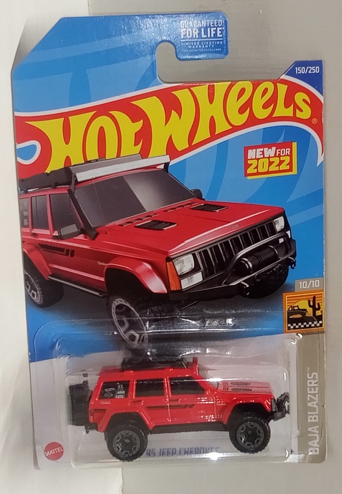 2022 Hot Wheels 1995 Jeep Cherokee Baja Blazers Red HCX28 150/250 Set