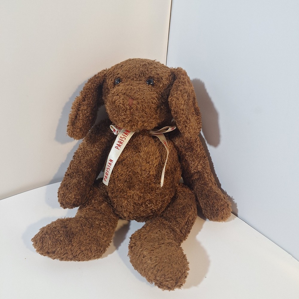 Vintage Commonwealth 2000 Dark Brown Plush Dog 12 Inches Stuffed Animal Toy