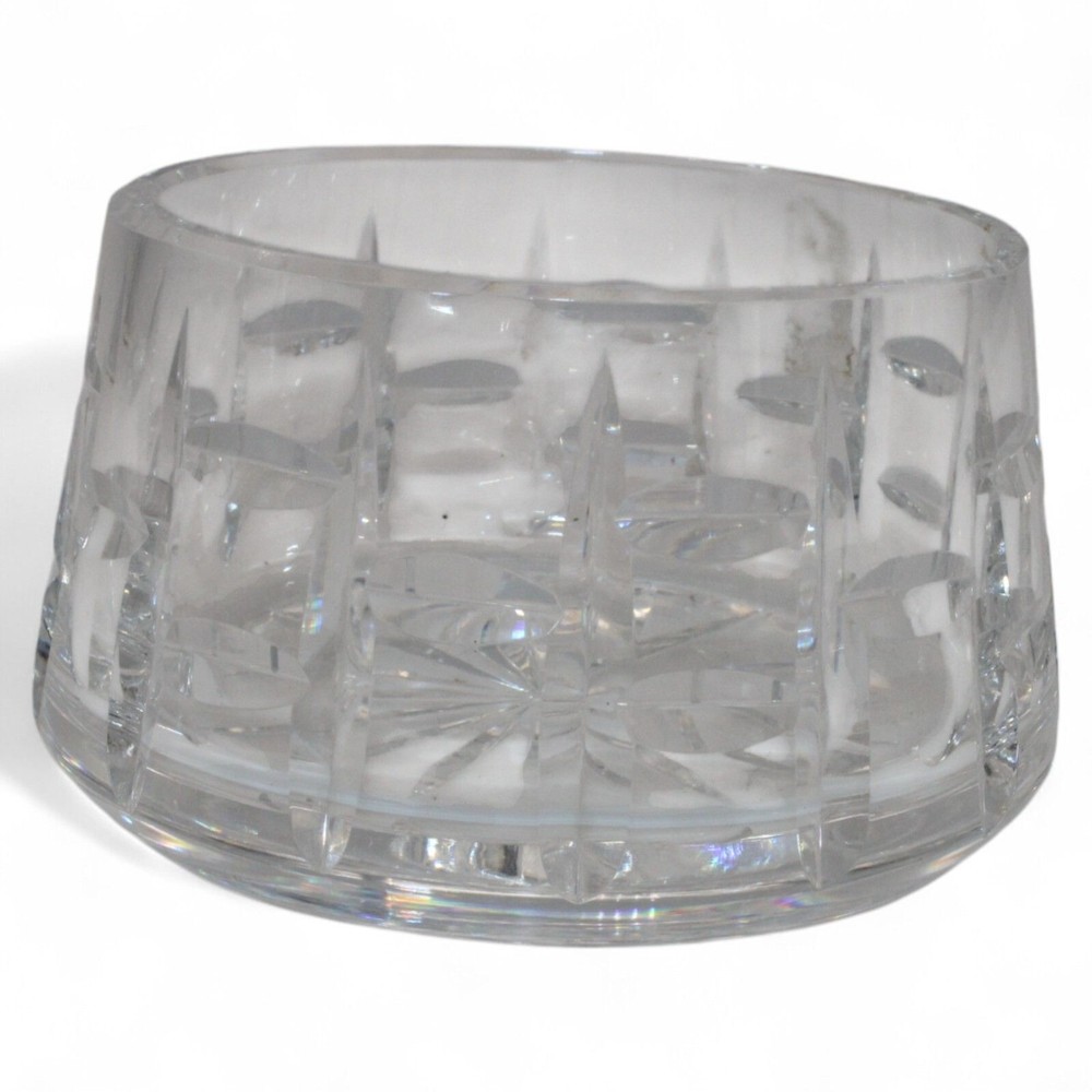 Waterford Crystal 3.75 Inch Round Cut Glass Decorative Bowl 2.25 Inch Tall Home Accent