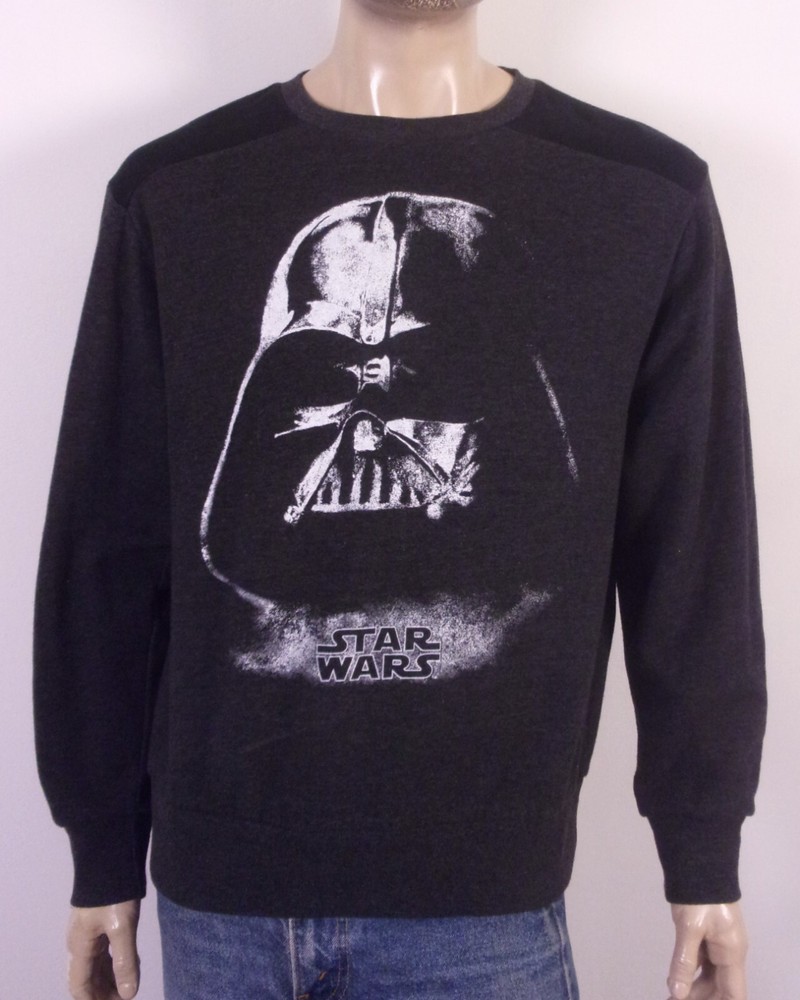 EUC Star Wars Darth Vader Sweatshirt Charcoal / Black Sith SZ M