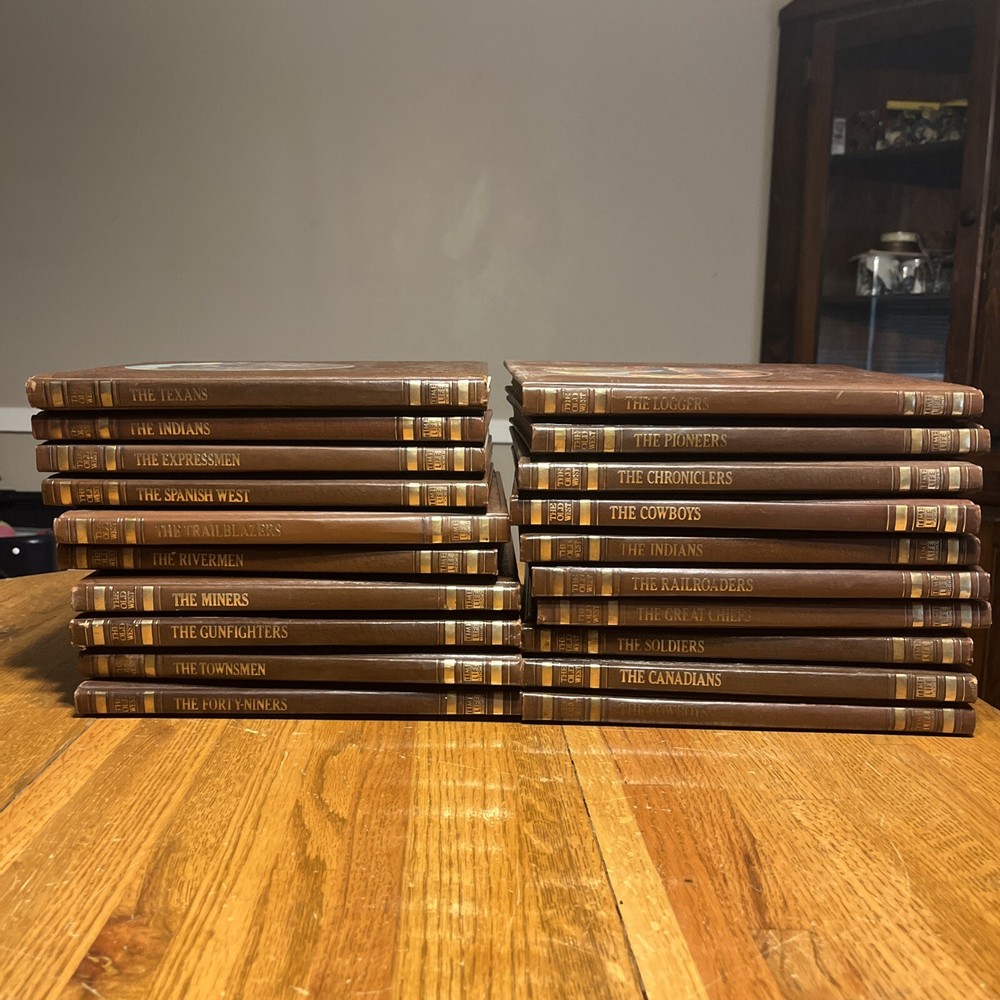 Vintage Time Life Old West 19-Volume Set in Faux Leather Hardcovers