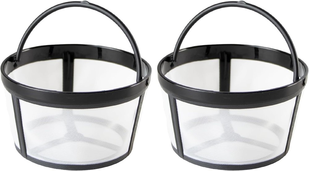 2 Pack Reusable Coffee Filters, 4-5 Cup Coffee Filter Basket