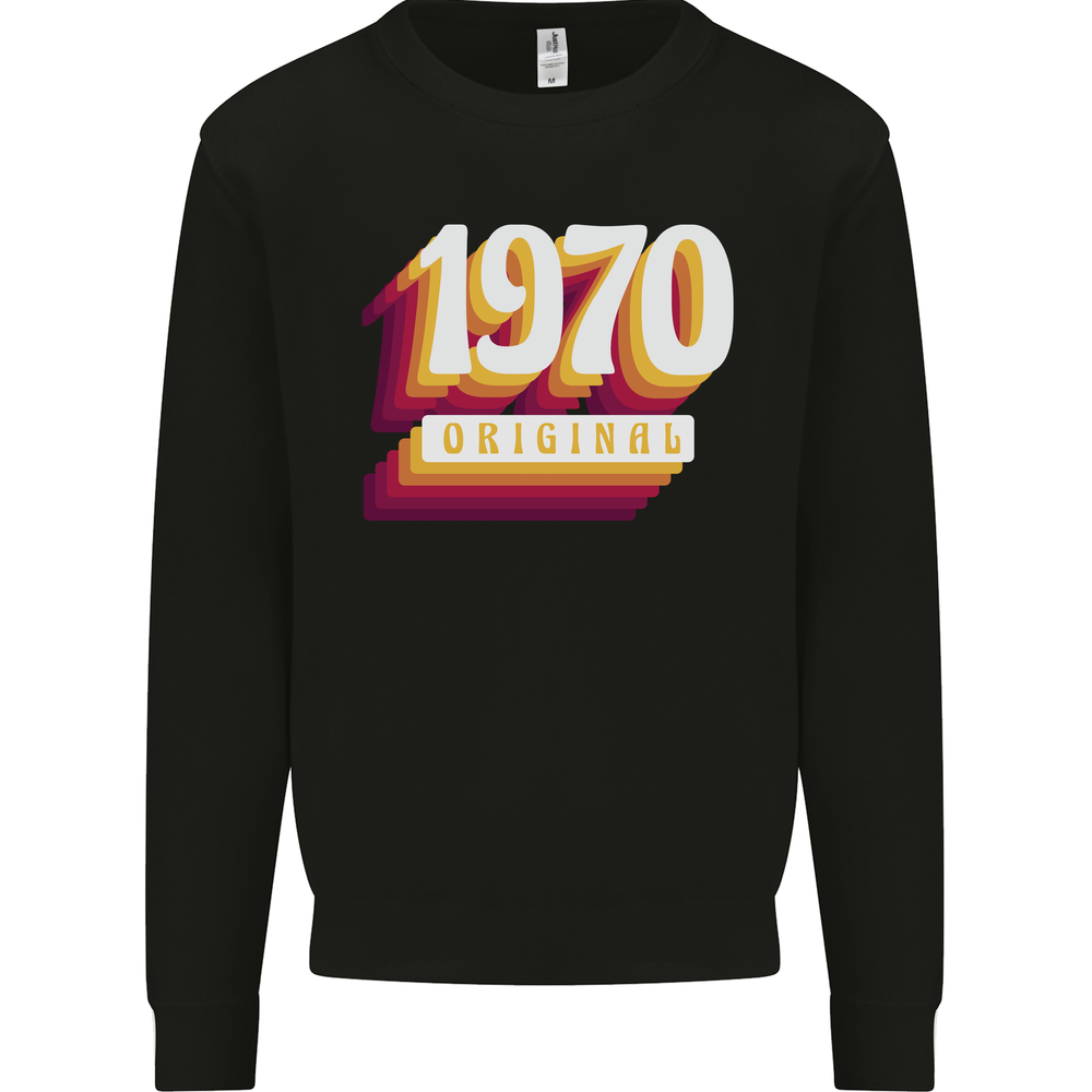 Retro 55th Birthday Original 1970 Mens Sweatshirt Jumper