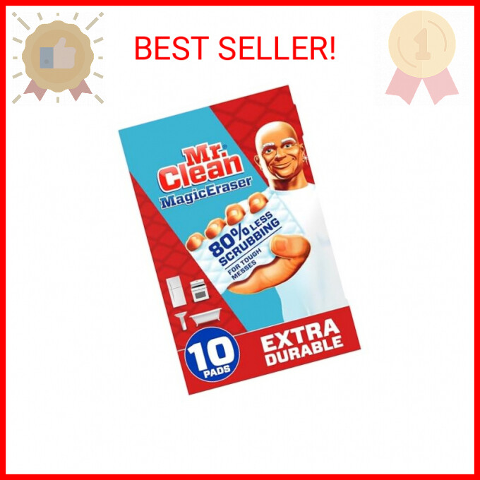 Mr. Clean Magic Eraser, Extra Durable, Multi Purpose Cleaner, Shoe, Bathroom, Sh