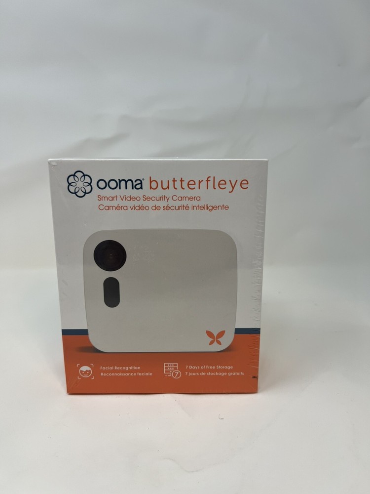 Ooma Butterfleye BTFU100WH Wireless Full HD Security Camera Factory Sealed