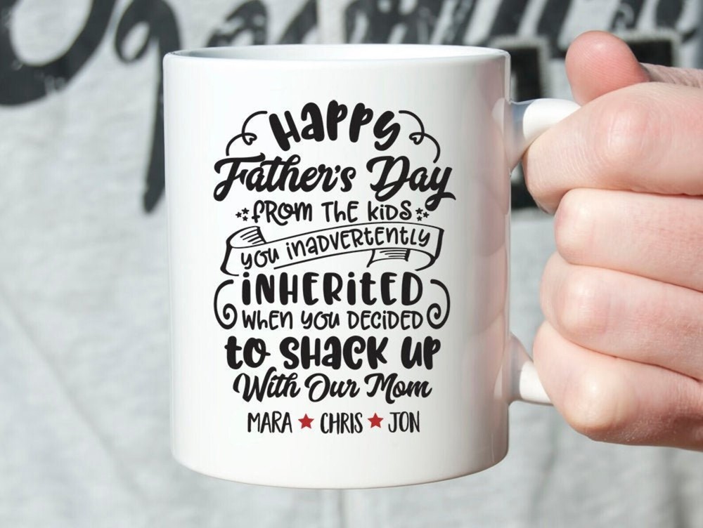 Fathers Day Gift For Stepdad From Kids Funny Stepfather Coffee Mug 2161-image