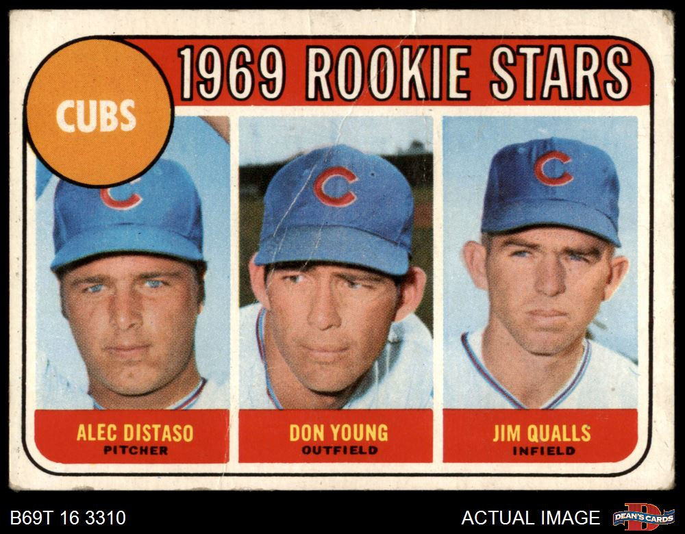 1969 Topps #602 Alec Distaso Cubs Rookie Common Card POOR Condition  