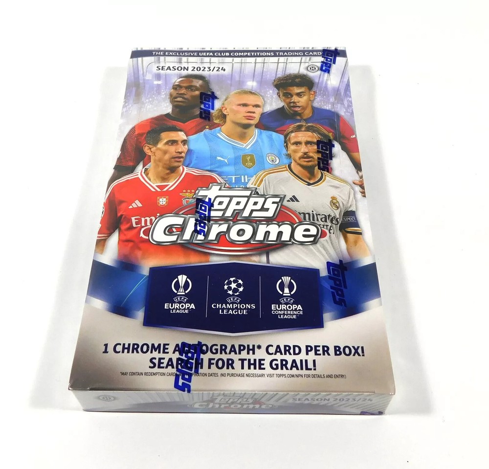 RIP & SHIP - 3 (THREE) PACKS 23-24 Topps Chrome UEFA Club Comps Soccer Hobby