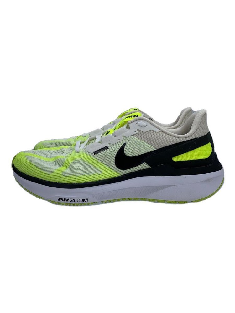 Nike Air Zoom Structure 25/Low Cut Sneakers/White/Fluorescent Yello 27cm GMm15
