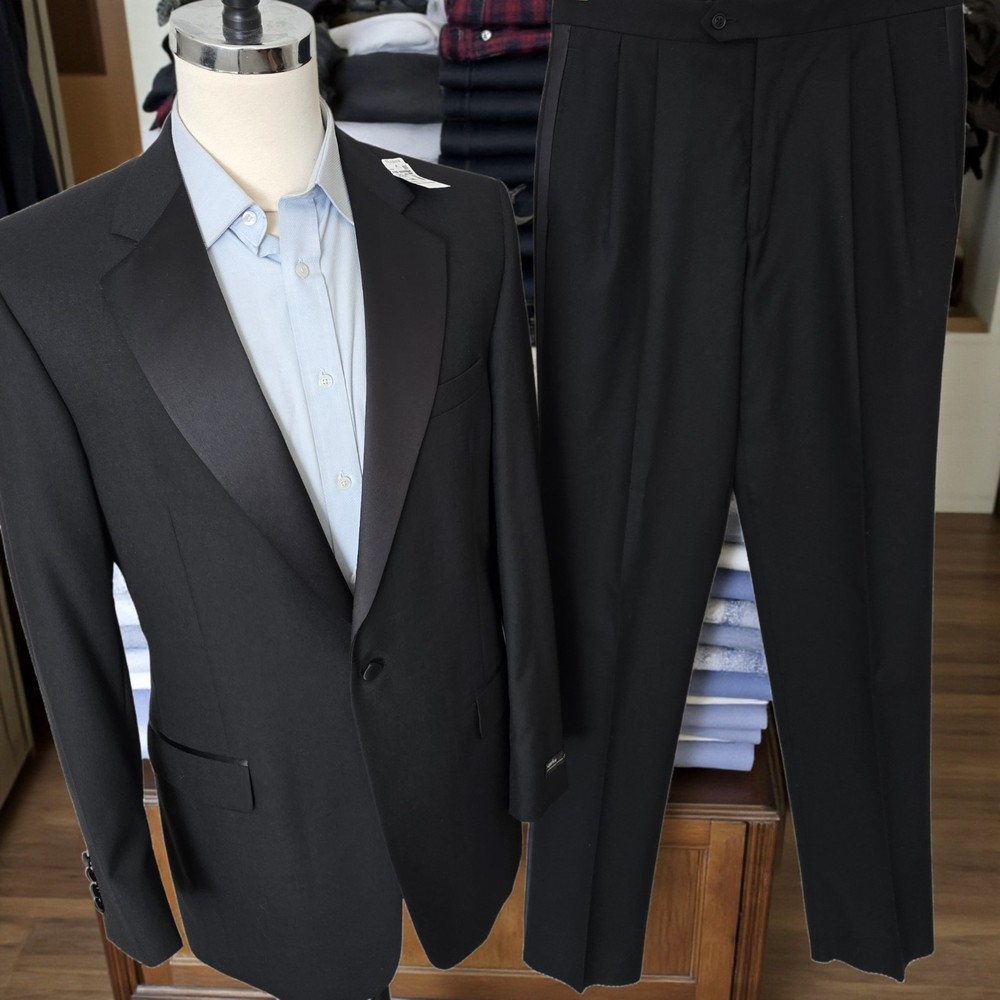 New Wool Tuxedo 41L 32xunfinshed Inseam By Jos A Bank