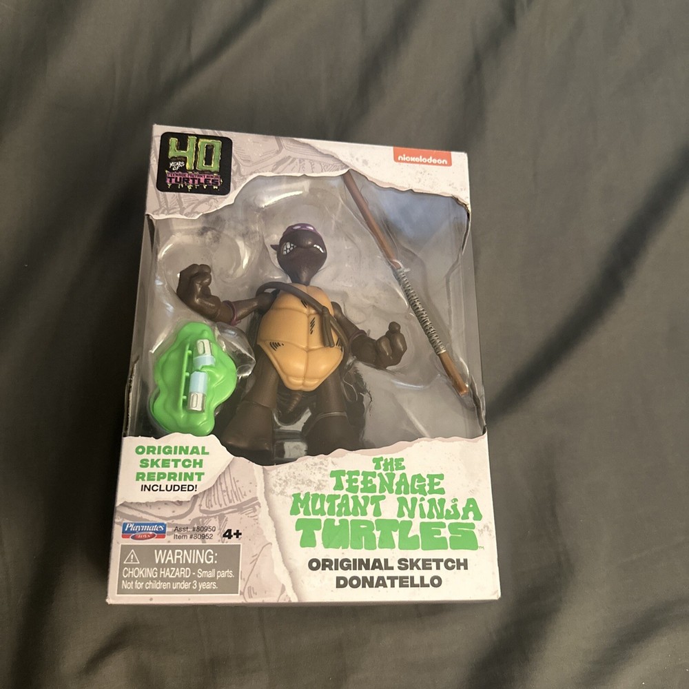 Donatello TMNT 40th Anniversary 4-Inch Collector Figure Original Sketch Edition  