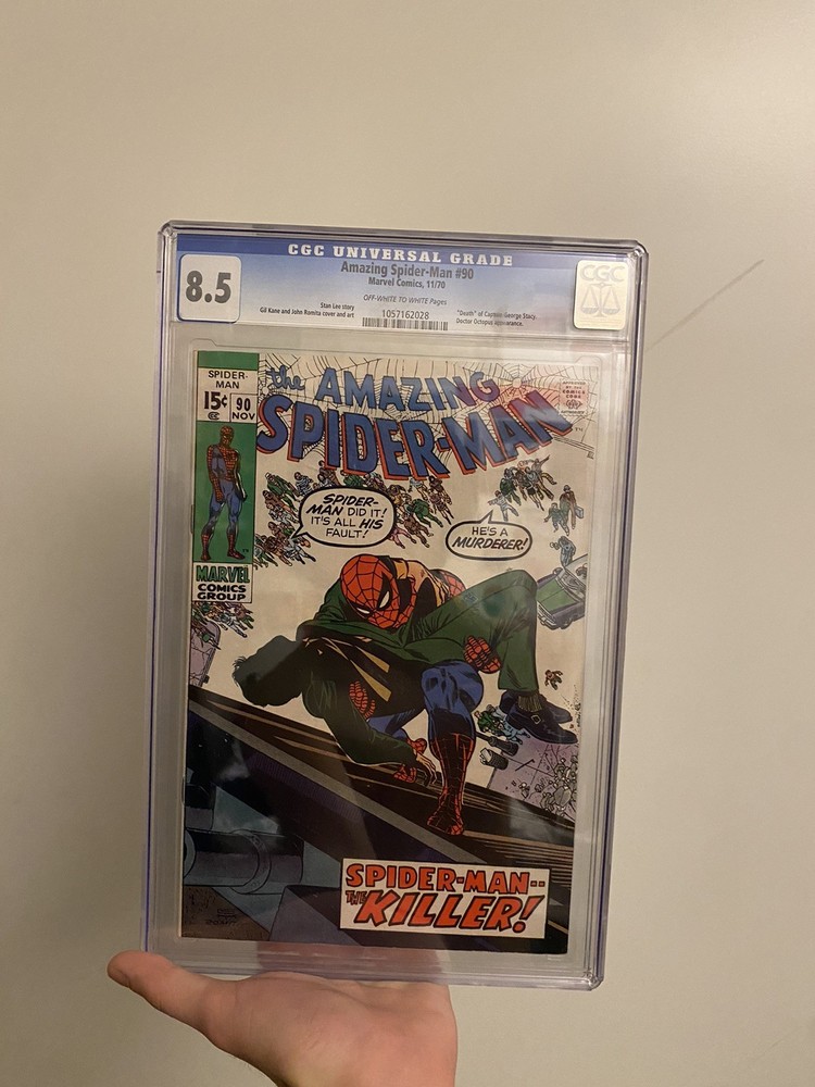 Amazing Spider-man 90 CGC 8.5 Death Capt Stacy -