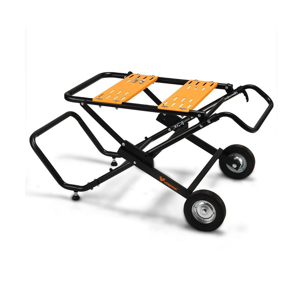 Portable Table Saw Stand, 330 Lbs Load Capacity Rolling Foldable Table Saw Ta...