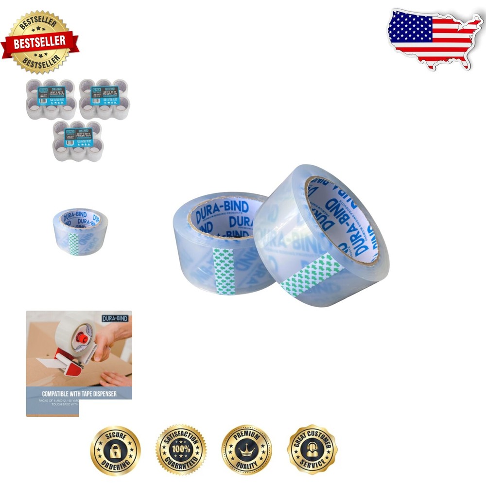 Clear Packing Tape Refill 1.8 Inch x 60 Yards - Perfect for Shipping & Moving