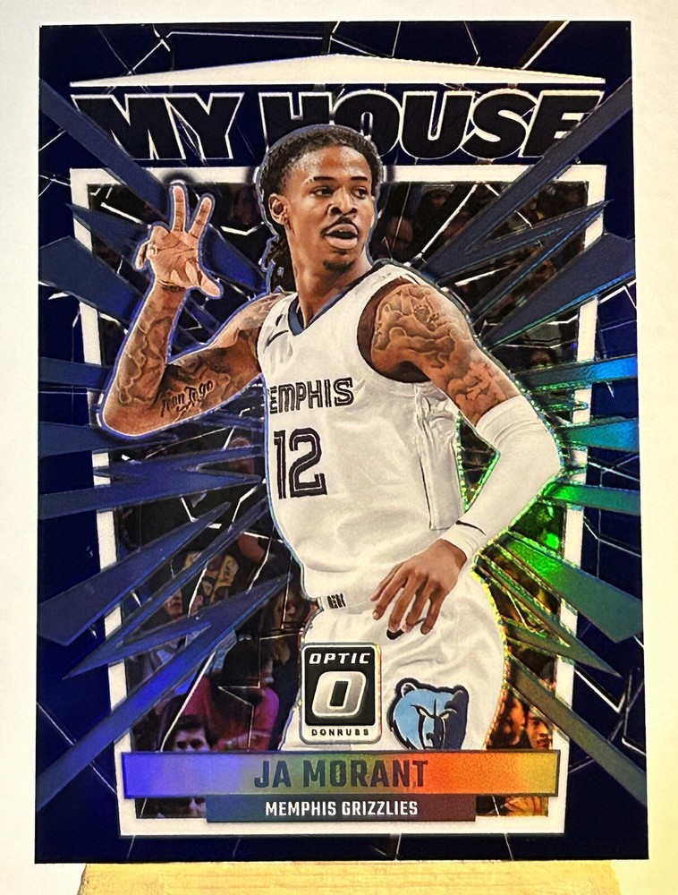 2023-24 Panini Donruss Optic Ja Morant My House Purple Prizm #15 Grizzlies ￼￼