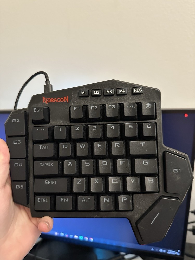 Red Dragon Diti One-Handed Gaming Keyboard for PC