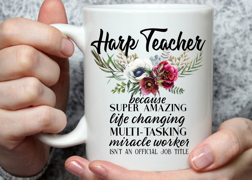 Personalized Harp Teacher Gift For Women L Thank You Appreciation Birthday