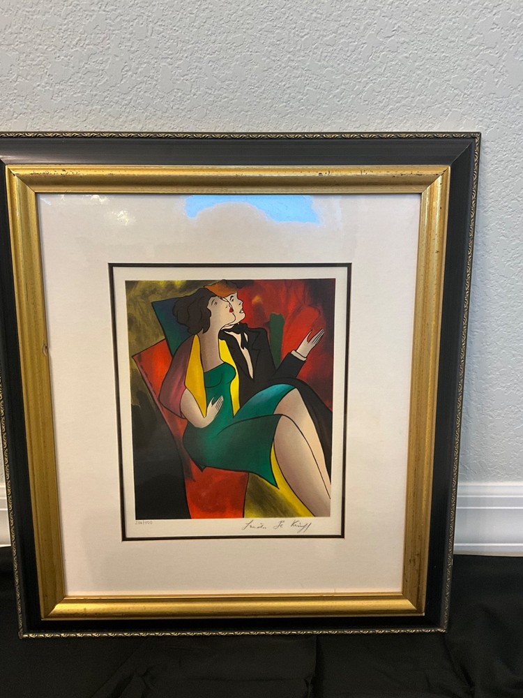 SIGNED limited edition Linda LeKinff serigraph #236 of 300.  23” x 20.5”