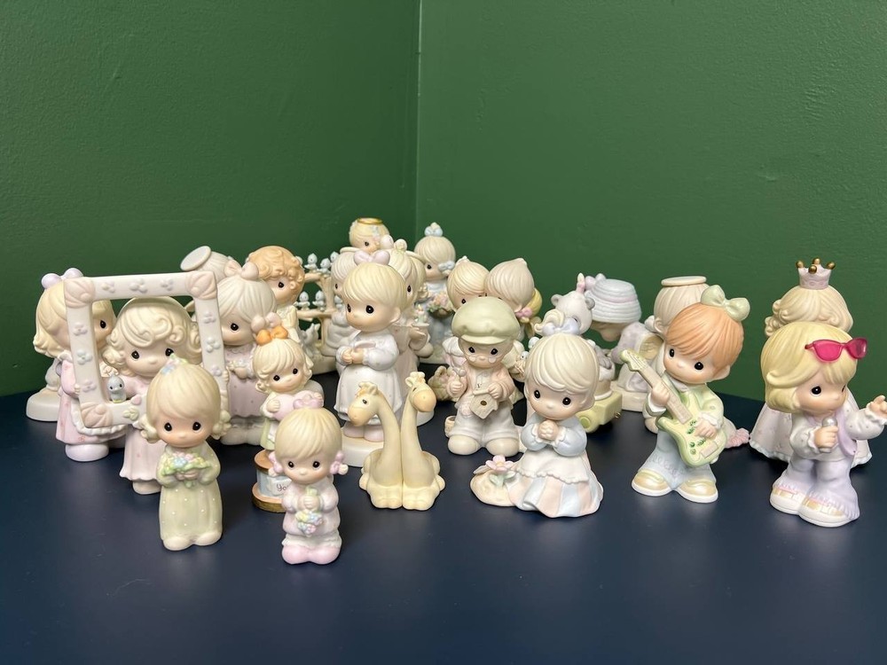 Lot of 25 Precious Moments Figurines 1978–2003 Enesco Vintage Collectibles