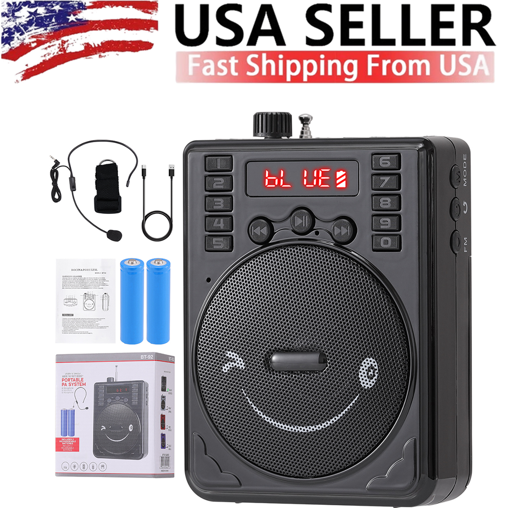 Portable Rechargeable Bluetooth PA System BT-92 with Wired Microphone