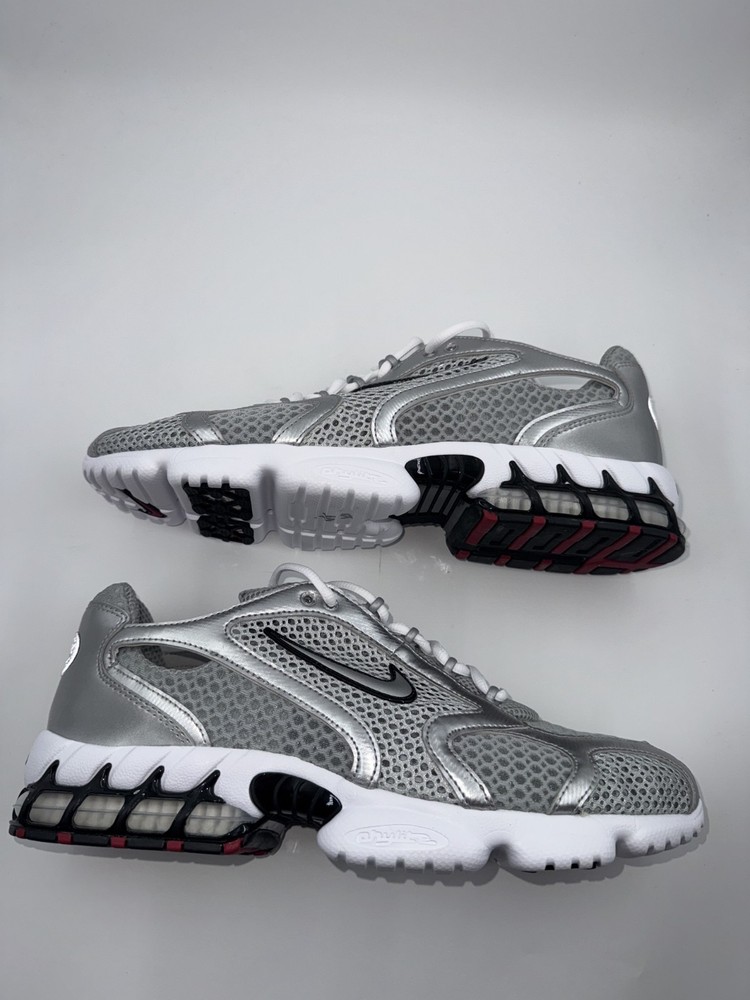 Nike Air Zoom Spiridon Cage 2 Light Sandstone Silver CJ1288-001 Men's Size 13