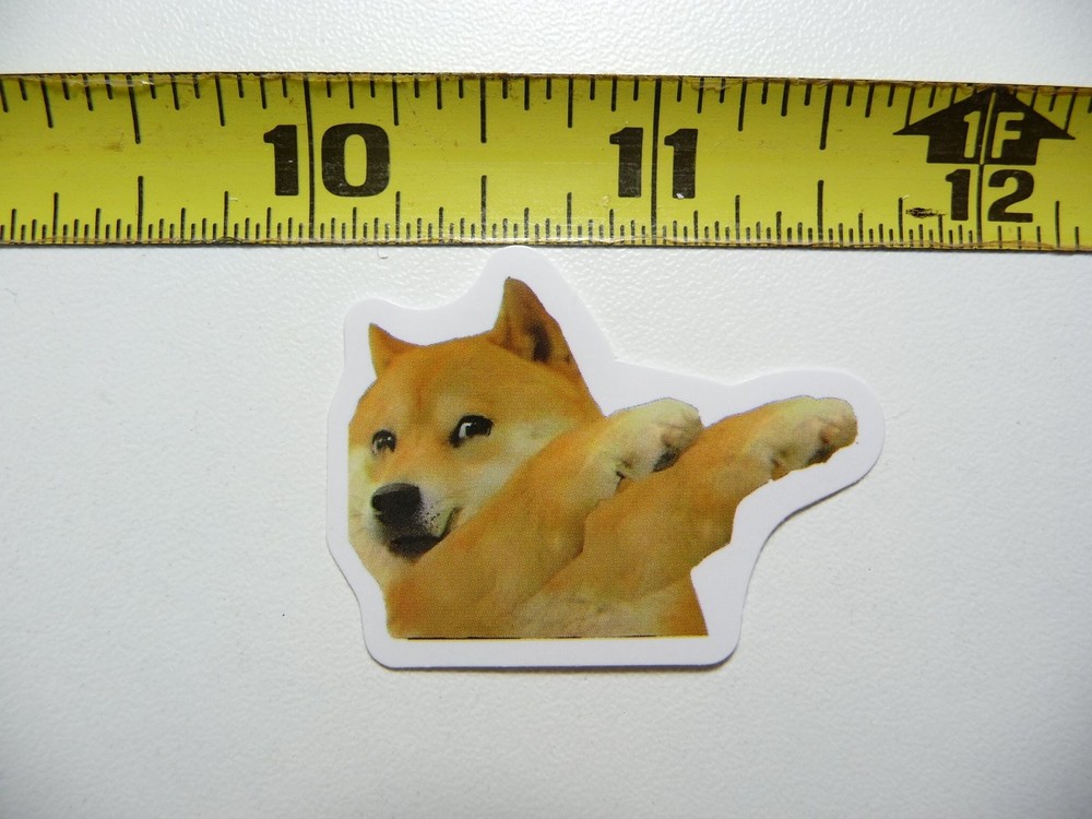 FUNNY CUTE DOG STICKER DECAL AX152 DABBING SMALL SIZE FUN HI PET