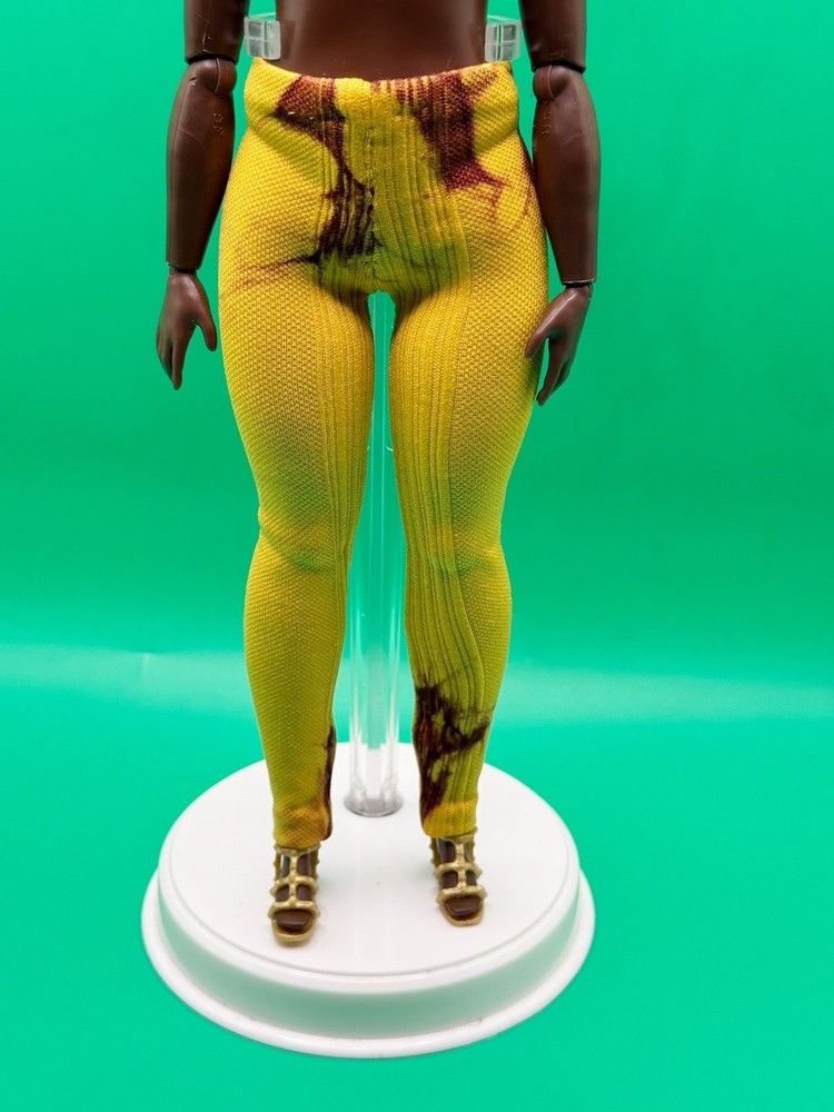 Hand-sewn Yellow Tie Dye Leggings For Barbie Doll ( Curvy Doll )