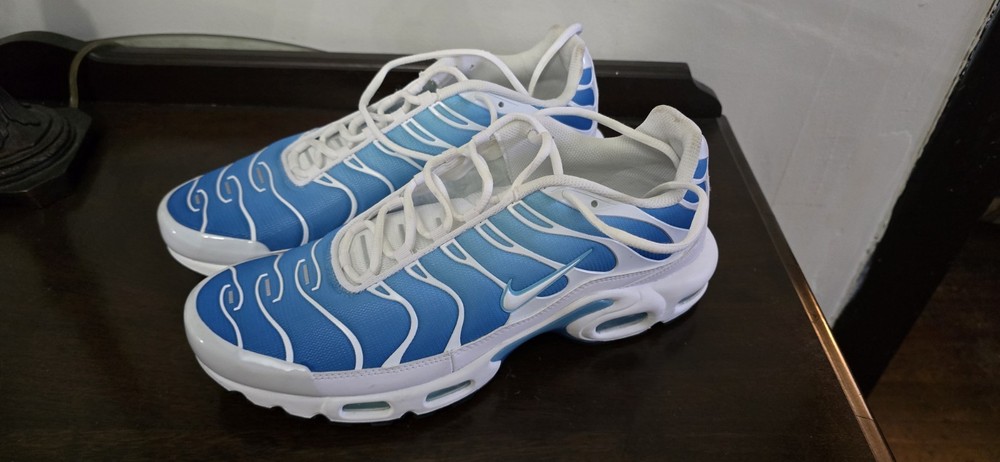 Nike Air Max Plus NBY Sky Blue White Running Shoes Mens Size 12 Men