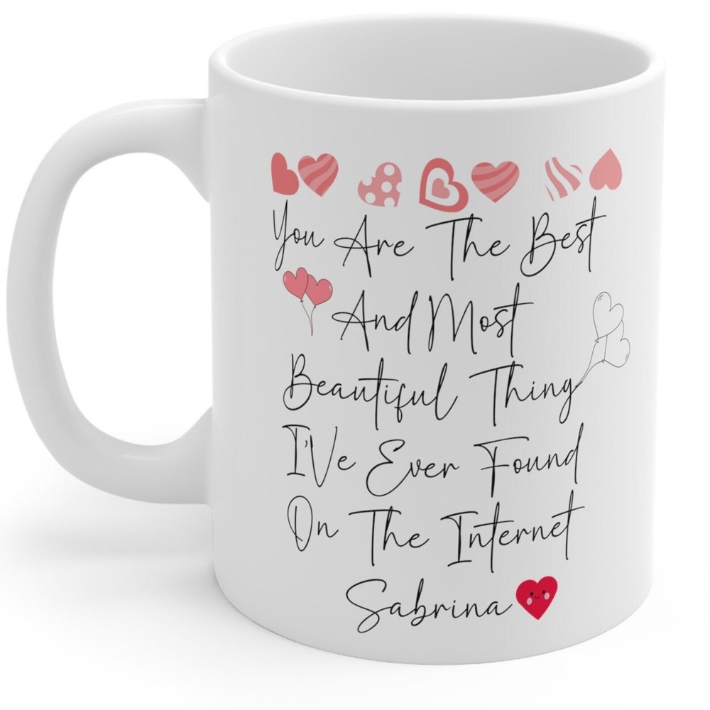 Custom Mug For Her And Him Perdonalized Mug Valentine Mug Anniversary Mug
