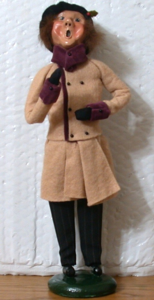 1987 Byers Choice Caroler Victorian Man w Tan Coat