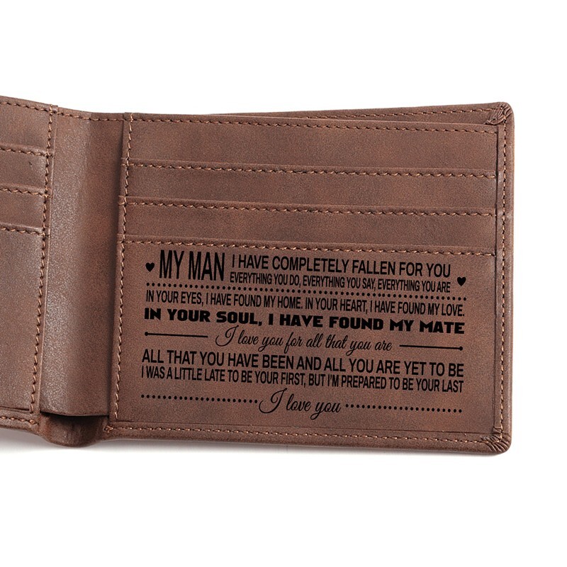 Valentines Day Gift For Boyfriend Men Wallet Husband Birthday Anniversary Gift-image