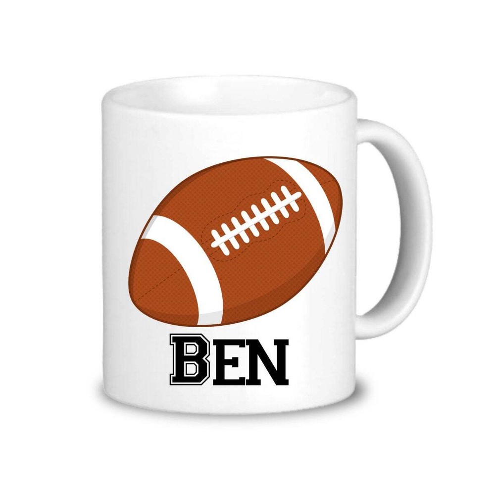 Sports Personalized Mug Football Cup Drinkware Sports Football Mug You Pick