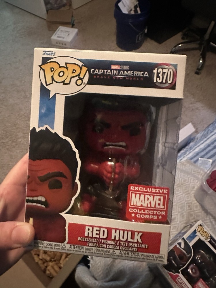 Funko POP! RED HULK #1370 Brave New World Marvel Collector Corps EXCLUSIVE