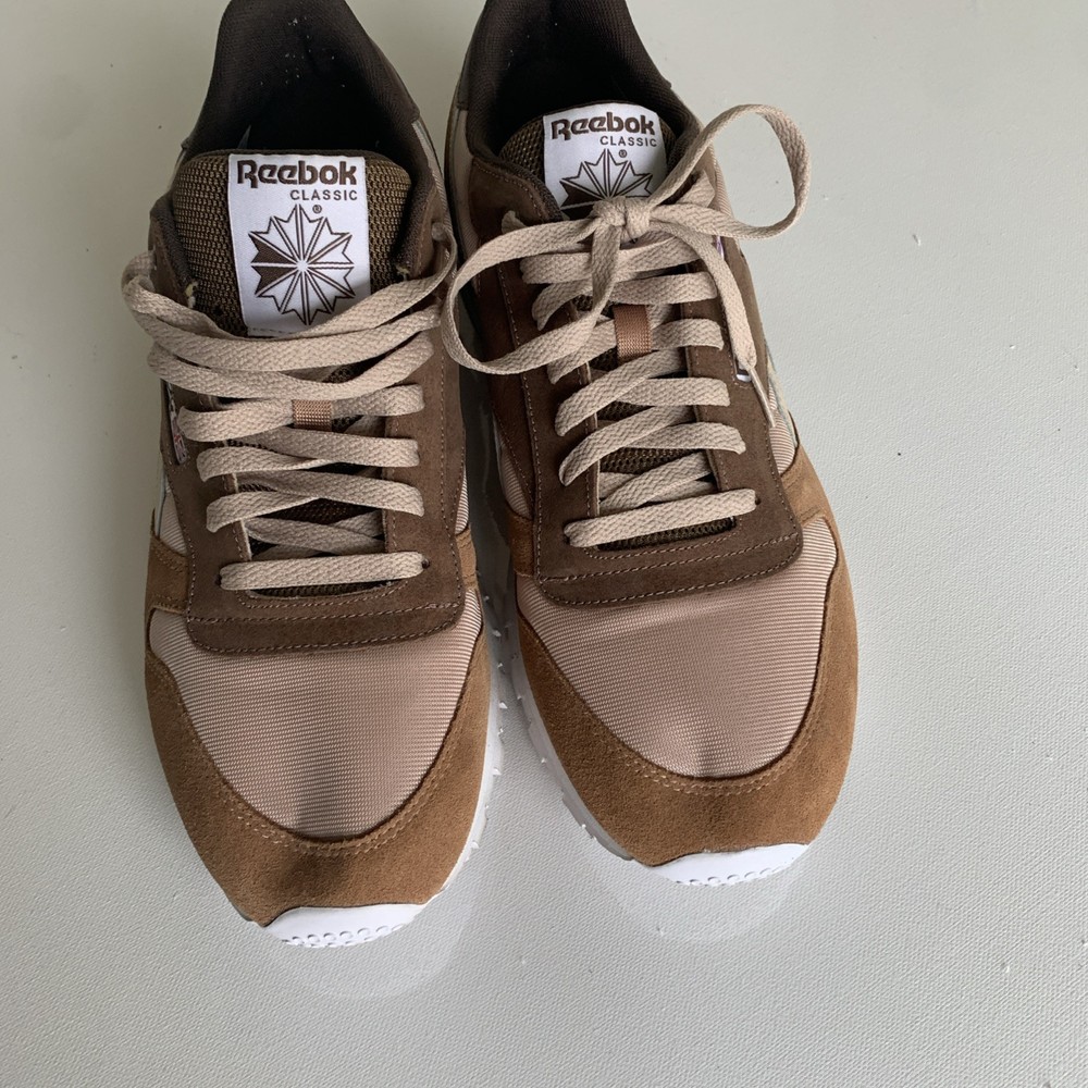 Vintage Reebok Classic Leather Sneakers in Brown Size 11.5 Inspired by Montana Cans