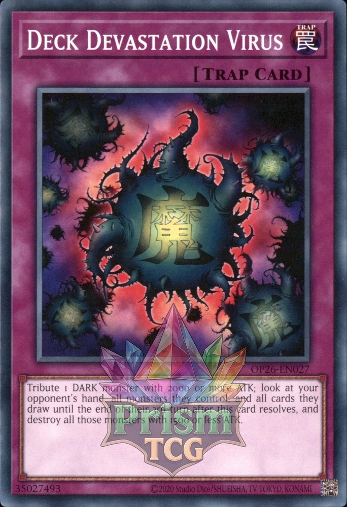 Deck Devastation Virus OP26-EN027 Yu-Gi-Oh Rare Card