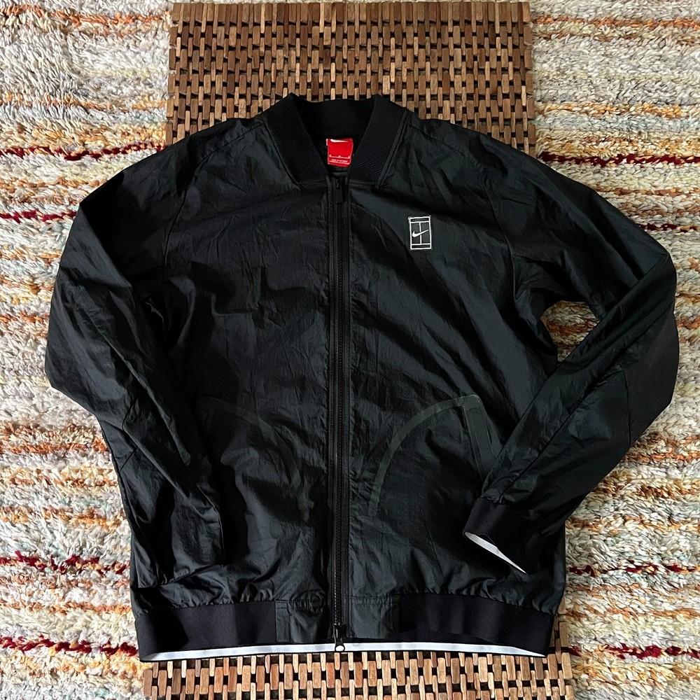 Nike Challenge Court Windbreaker Jacket Black Men's Size Medium M