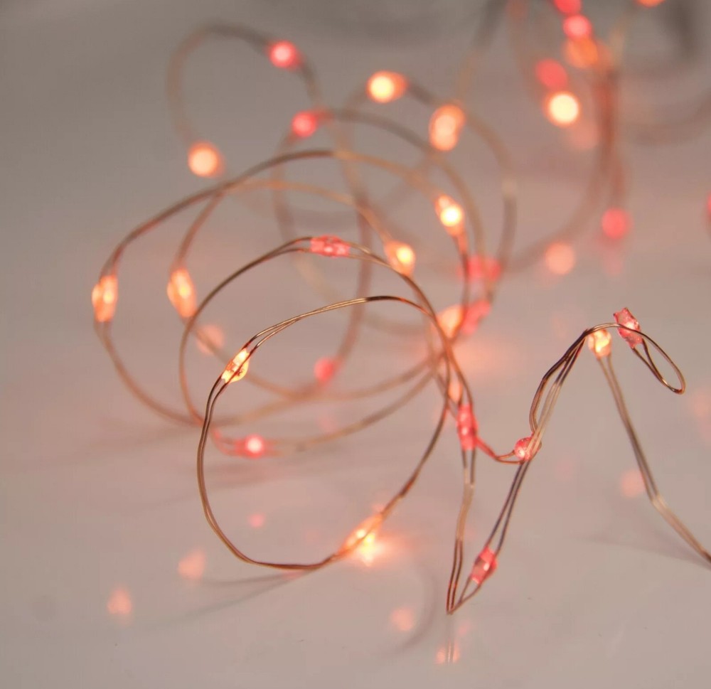 QBis 40 LED Sunset Fairy Lights - Red, Orange, Yellow Fireplace String