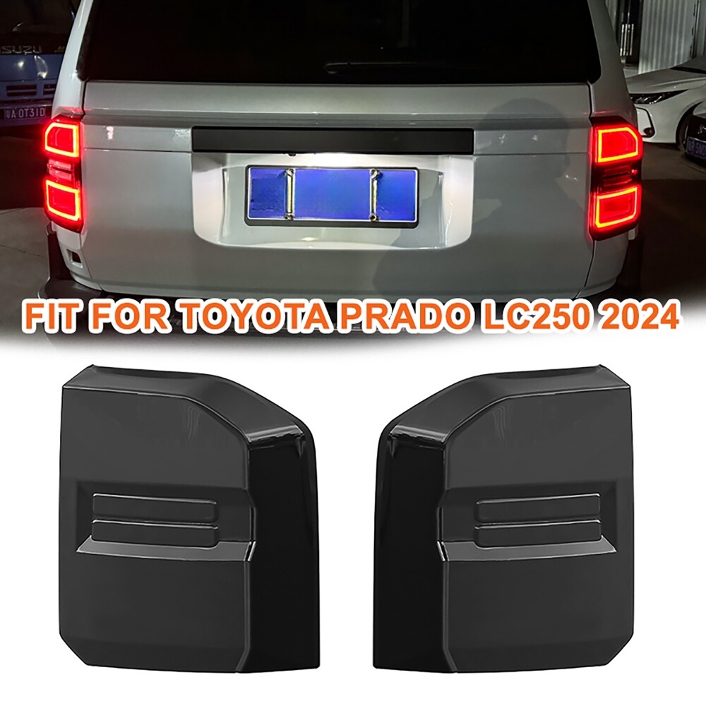 Smoked Black Tail Light Cover For Toyota Prado LC250 2024+