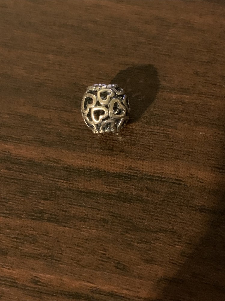 Pandora Open Your Heart Love Mom Wife Charm 790964 Christmas Special-image