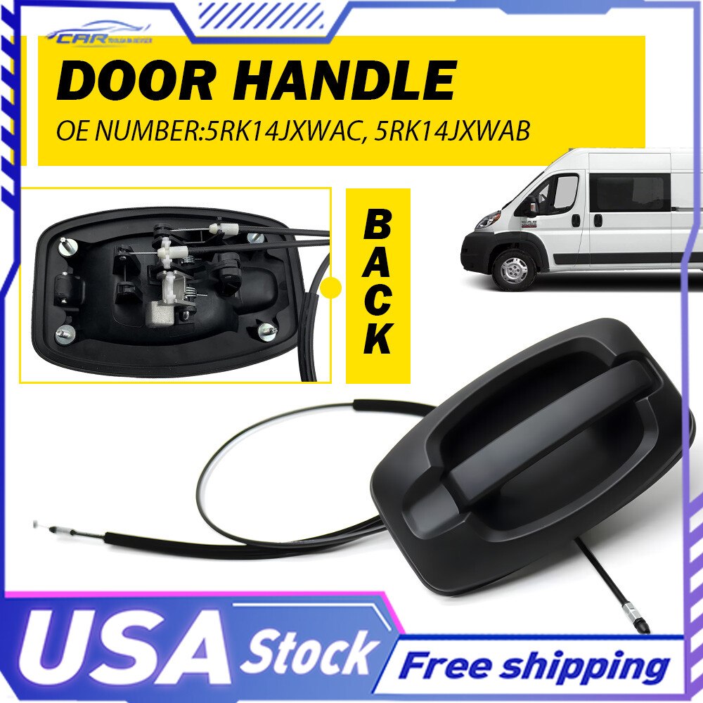 For 14-21 Ram 3500 ProMaster 2500 1500 5RK14JXWAC Sliding Door Handle with Cable