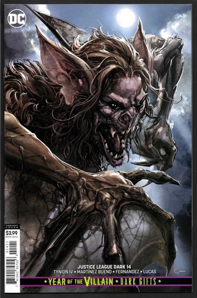 Justice League Dark #14 Clayton Crane Man-Bat Variant (DC Comics, 2019) - NM