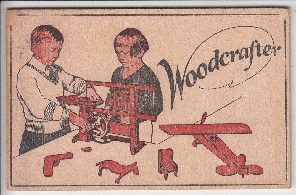 Top rare advert Jig Saw Boards Puzzles Wooden toys Woodcrafter Novelty wood pc