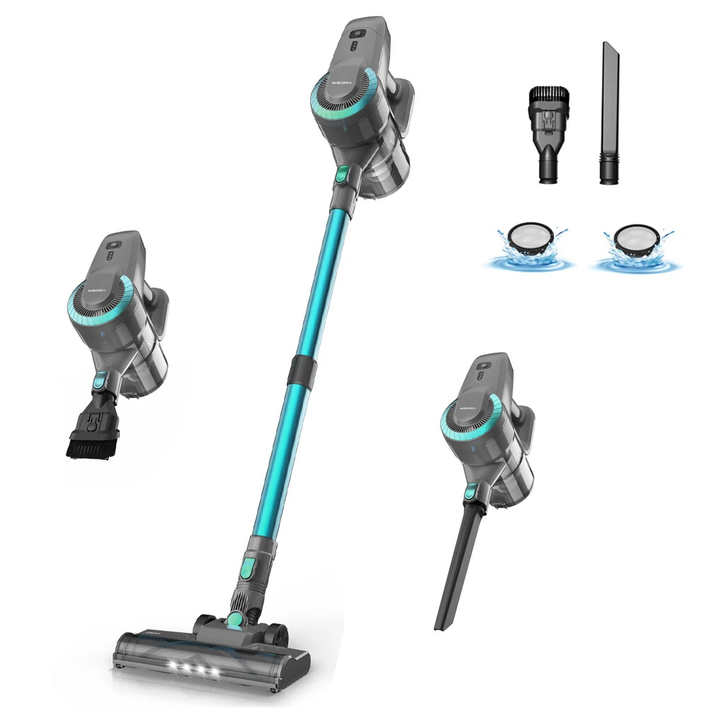 N300 Cordless Upright Vacuum Cleaner, 20Kpa Ultra Lightweight Stick Vacuum New