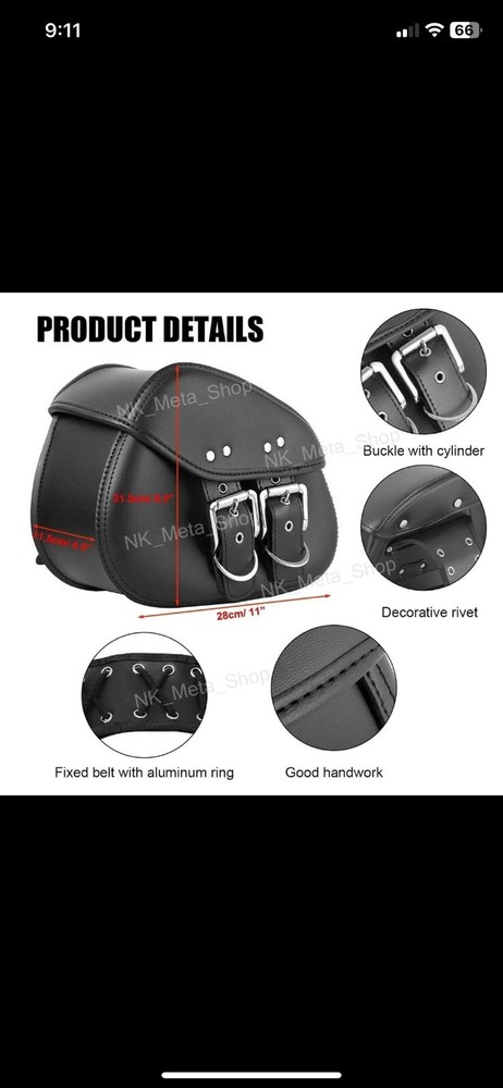 Motorcycle Saddle Bags For Harley Sportster Side Tool Bag Luggage