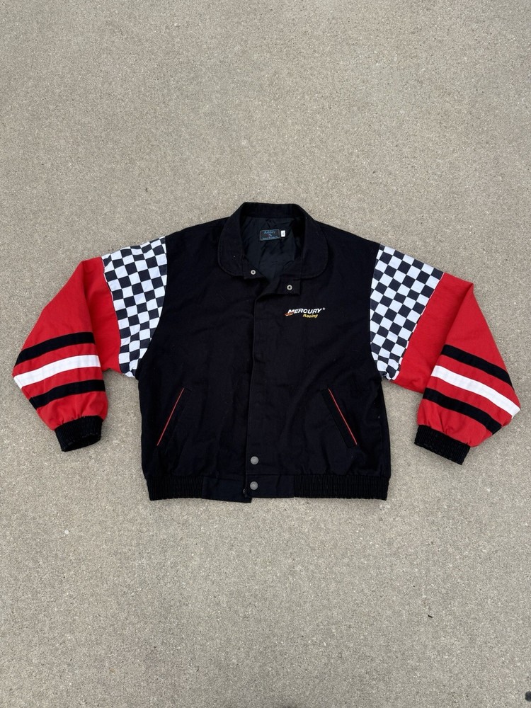 Vintage Racing Jacket Ashley Sewn Products Made In USA Men’s Size XL