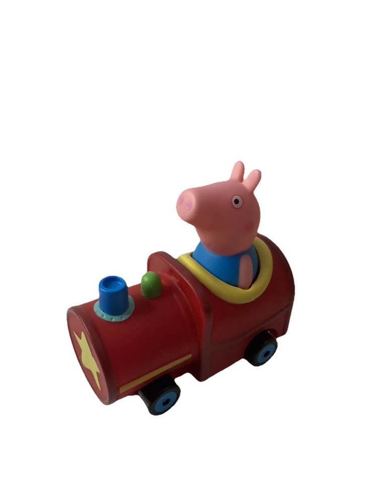 Peppa Pig Mini Buggy George Pig In Red Train Car Vehicle Jazwares 3.5