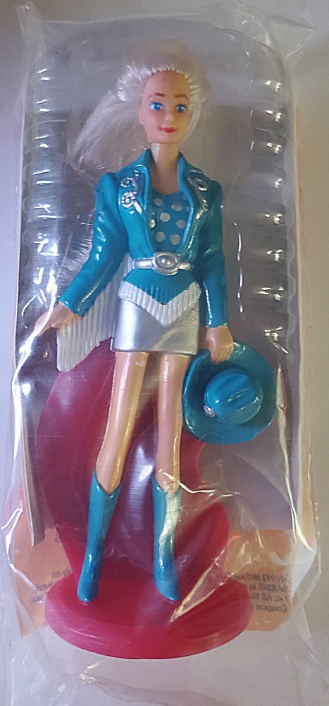 western stampin' barbie mcdonalds happy meal toys vintage 1992 new in package