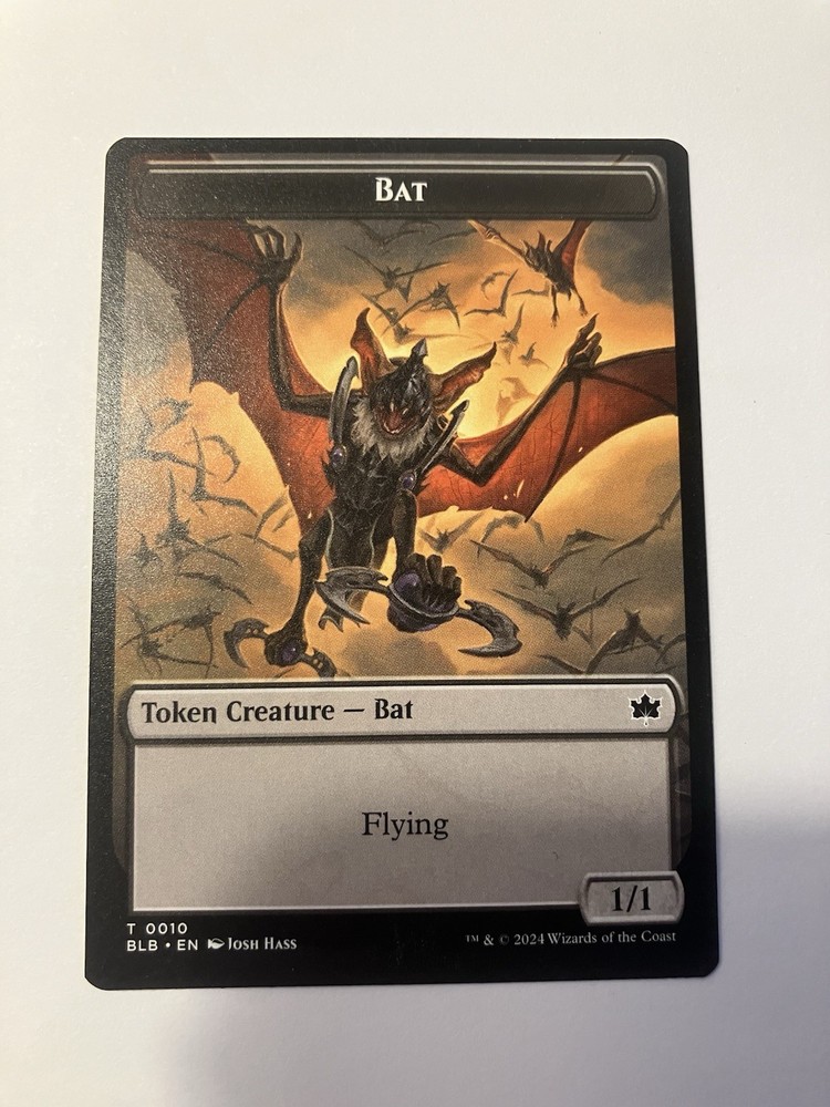 Bat Token Bloomburrow MTG Regular Art Card