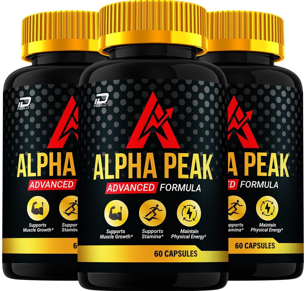 (3 Pack) Alpha Peak for Men Capsules-AlphaPeak Vitamin Complex, All Natural
